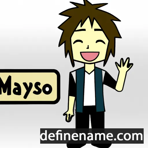 cartoon of the name Masayoshi