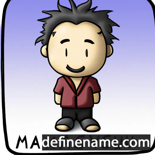 cartoon of the name Masayuki