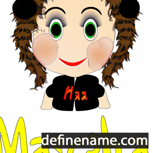 cartoon of the name Mascha