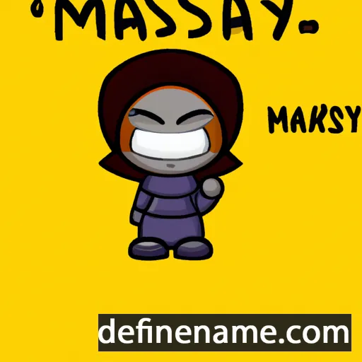 cartoon of the name Maseray