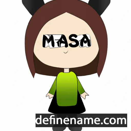 cartoon of the name Masima