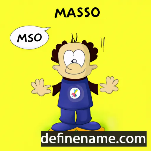 cartoon of the name Masimo