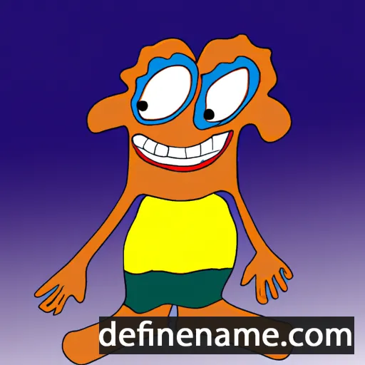 cartoon of the name Maskepetoon