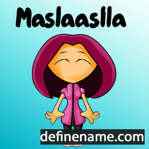 cartoon of the name Massimilla