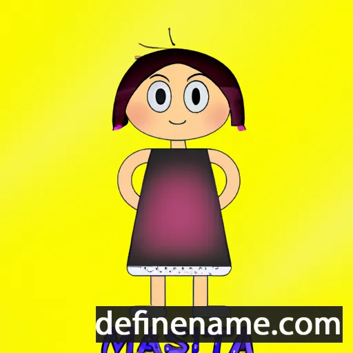 cartoon of the name Massimina