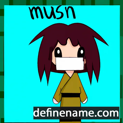 cartoon of the name Masumi