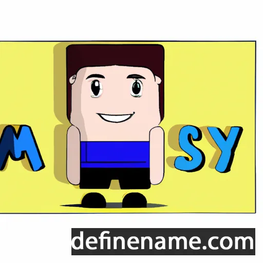 cartoon of the name Masyn