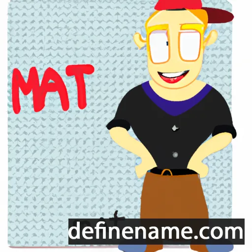 cartoon of the name Mat