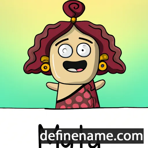 cartoon of the name Mata