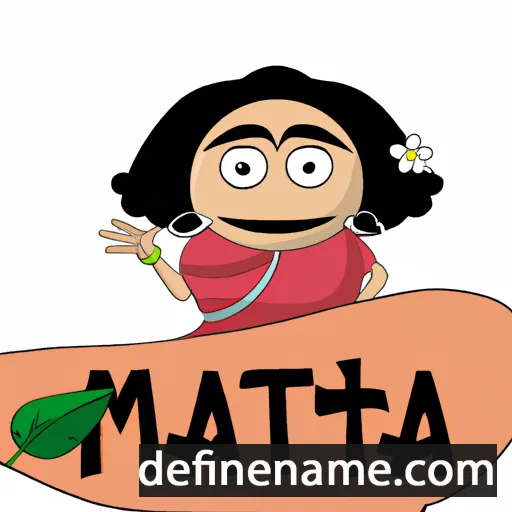 cartoon of the name Mata