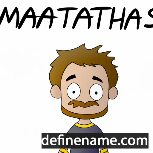 cartoon of the name Matathias