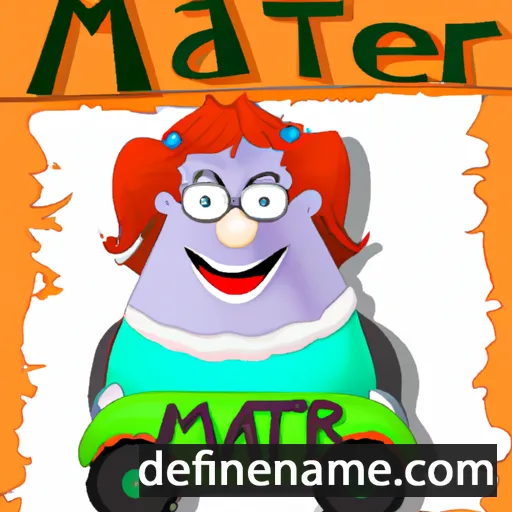 cartoon of the name Mater