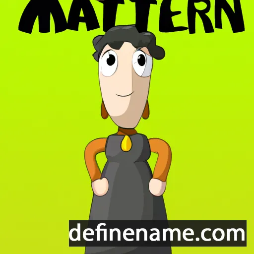 cartoon of the name Matern