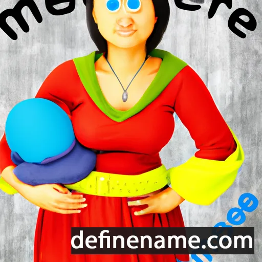 cartoon of the name Materne