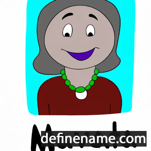 cartoon of the name Mateva