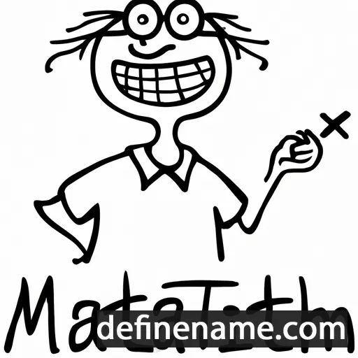 cartoon of the name Math