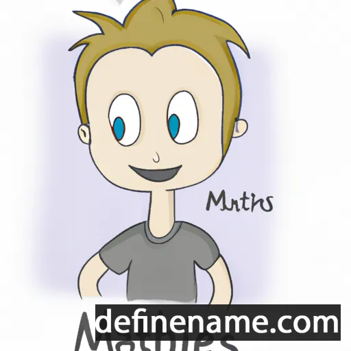 cartoon of the name Mathæus