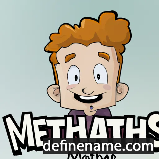 cartoon of the name Matheas