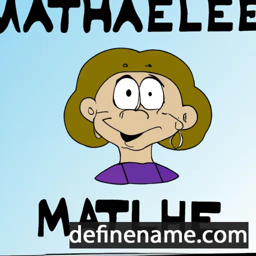 cartoon of the name Mathel