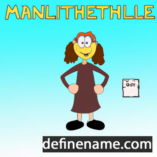 cartoon of the name Matheline