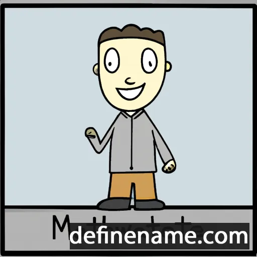 cartoon of the name Mathew