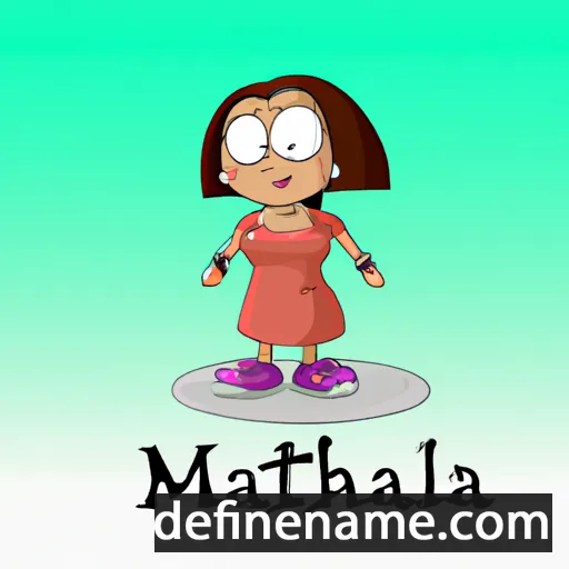 cartoon of the name Mathila