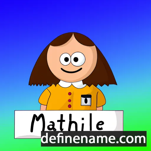 cartoon of the name Mathild