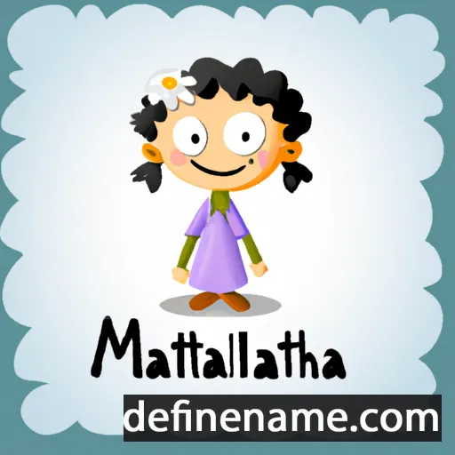 cartoon of the name Mathiola