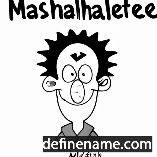 cartoon of the name Mathusael