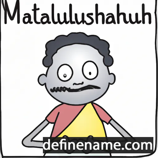 cartoon of the name Mathuselam