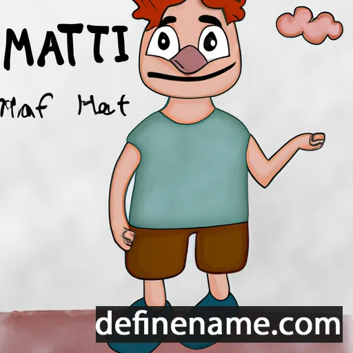 cartoon of the name Matî