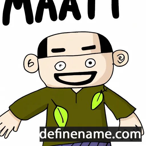 cartoon of the name Mati