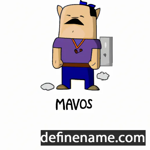 cartoon of the name Mávnos