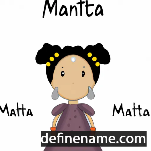 cartoon of the name Matiena