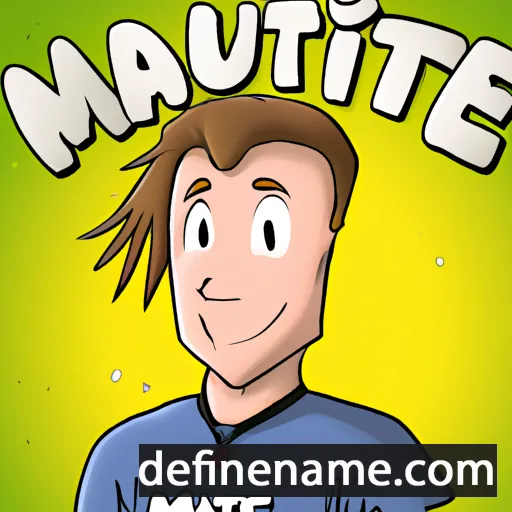 cartoon of the name Matieu