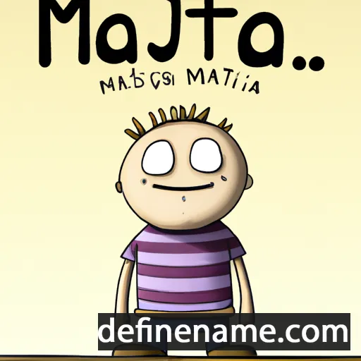 cartoon of the name Matijaš