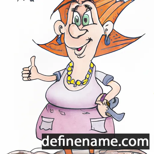 cartoon of the name Matilta