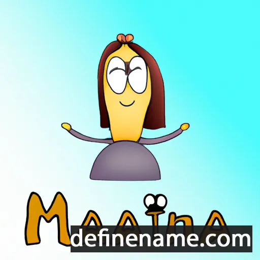 cartoon of the name Matina