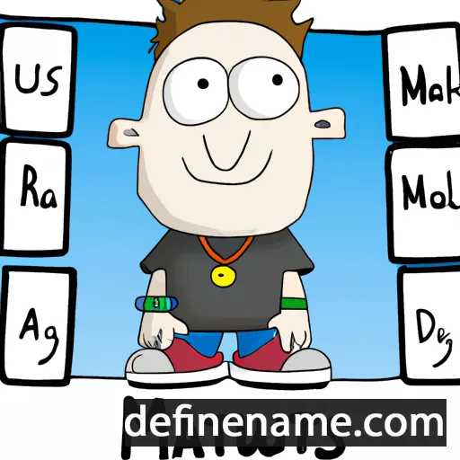 cartoon of the name Matius