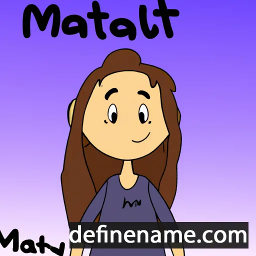 cartoon of the name Mattalyn