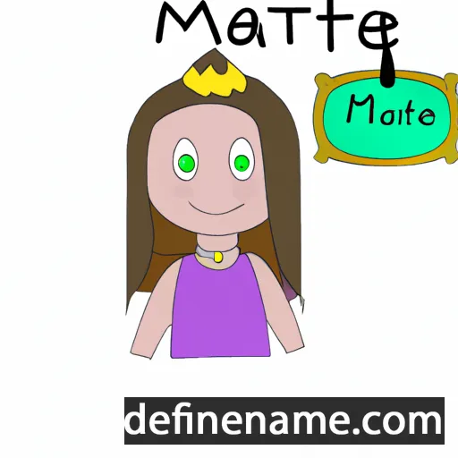 Mattéa cartoon