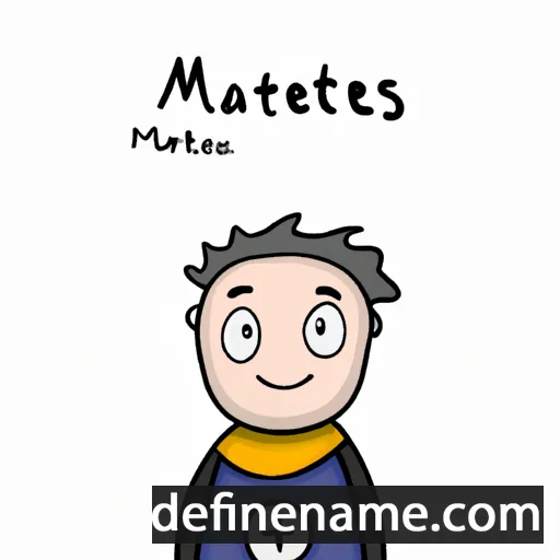 cartoon of the name Matteas