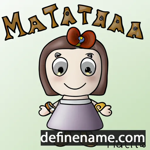 cartoon of the name Matteina