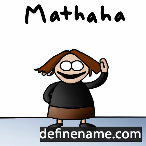 cartoon of the name Matthäa