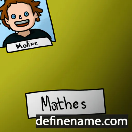 cartoon of the name Mattheas