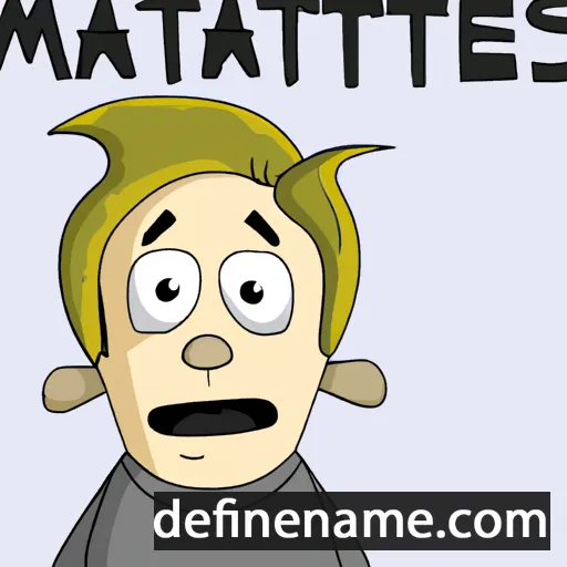 cartoon of the name Matthes