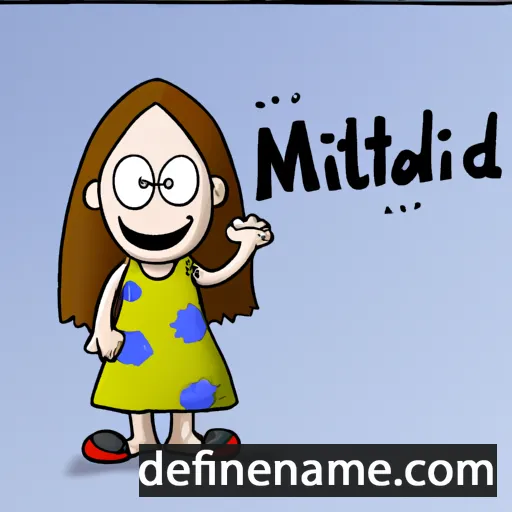 cartoon of the name Matthildi