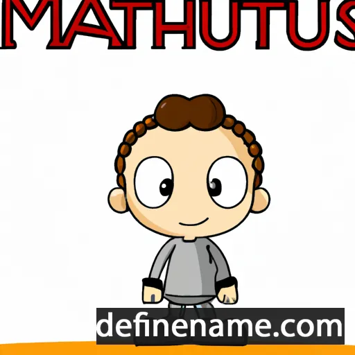 cartoon of the name Matthius