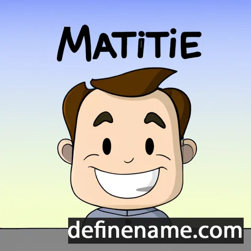 cartoon of the name Mattieu