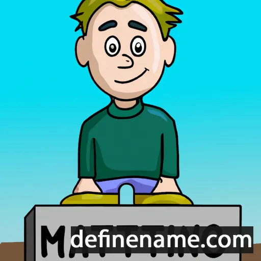 cartoon of the name Mattijn